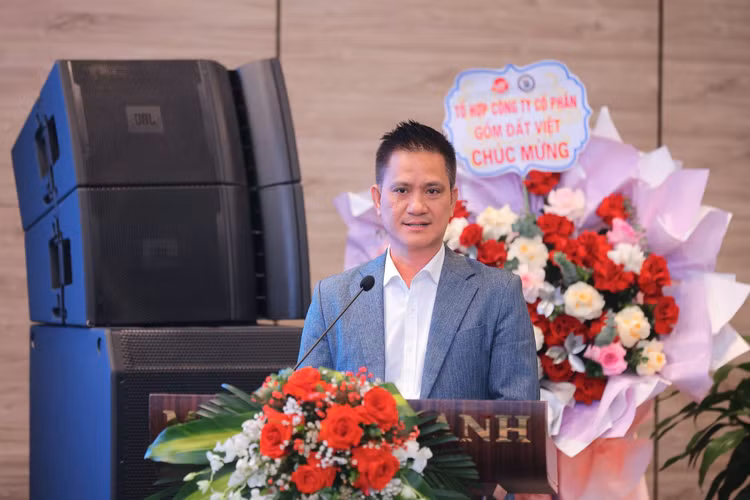 Ông Nguyễn Hải Triều đại diện Tập đoàn CT Group Hi-Tech phát biểu