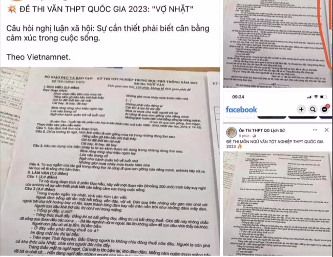 Đề thi Văn tốt nghiệp THPT năm 2023 bị lộ thế nào? De thi Van tot nghiep THPT nam 2023 bi lo the nao?