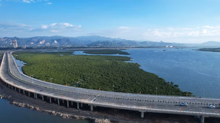 Chiêm ngưỡng cây cầu 1.700 tỷ nối đôi bờ vịnh Cửa Lục Quảng Ninh - Hình 6 Chiem nguong cay cau 1.700 ty noi doi bo vinh Cua Luc Quang Ninh-Hinh-6