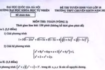 Đề và đáp án môn Toán vòng 2 Trường chuyên KHTN năm 2026