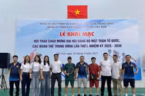 Khai mạc Hội thao chào mừng Đại hội Đảng bộ MTTQ, các đoàn thể Trung ương