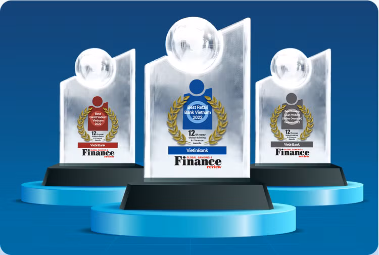 Năm nay, Tạp chí Global Banking &amp; Finance Review vinh danh VietinBank ở nhiều hạng mục