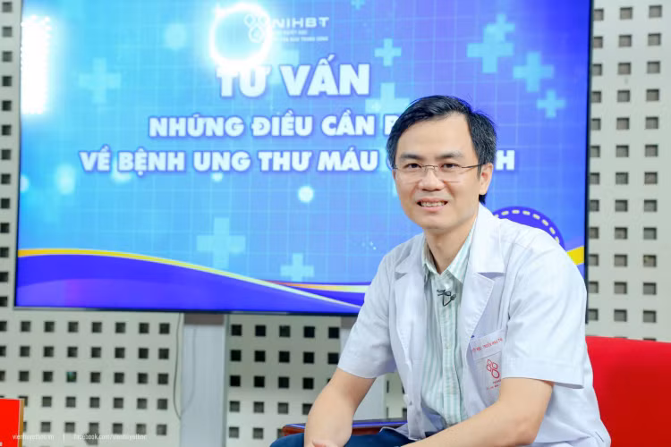 ThS.BS. Nguyễn Quốc Nhật – Phó trưởng khoa Điều trị hóa chất, Viện Huyết học – Truyền máu TW ThS.BS. Nguyễn Quốc Nhật – Phó trưởng khoa Điều trị hóa chất, Viện Huyết học – Truyền máu TW