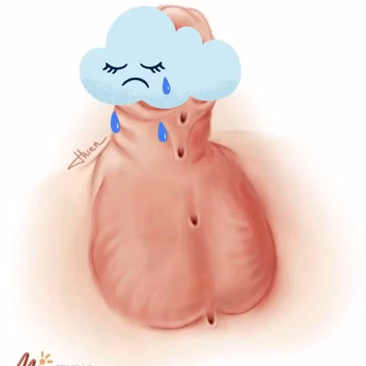 Biểu hiện của dị tật lỗ tiểu thấp Biểu hiện của dị tật lỗ tiểu thấp